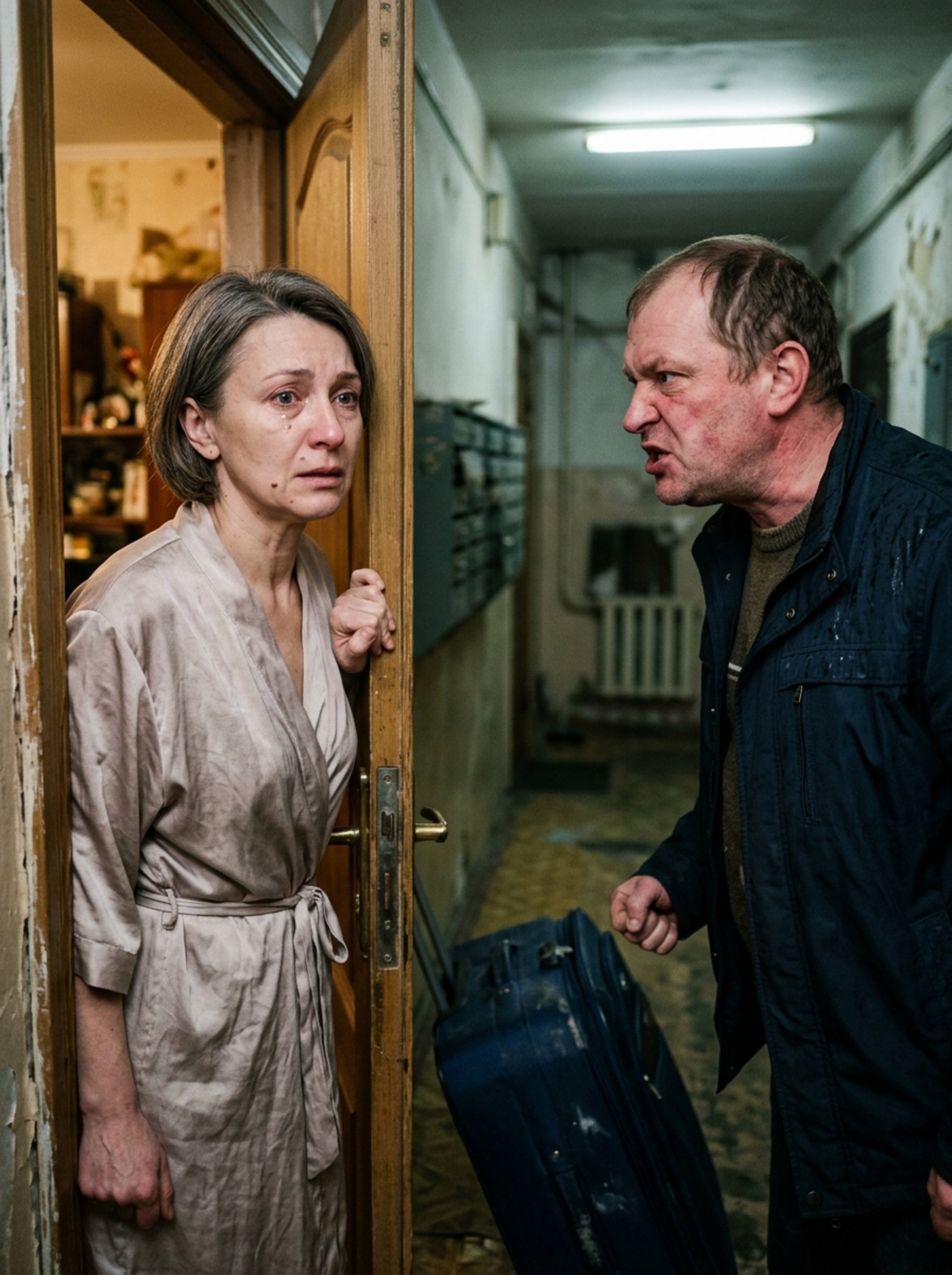 «Марина?» — он произнёс, застыв в шоке, увидев бывшую жену за прилавком